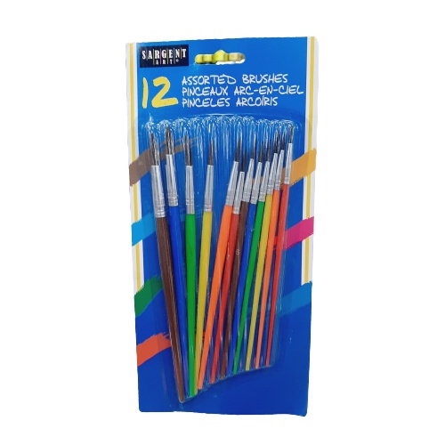 Pincel Surtido Paquete 12.