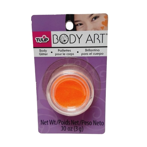 Escarcha Naranja Neon Body Art