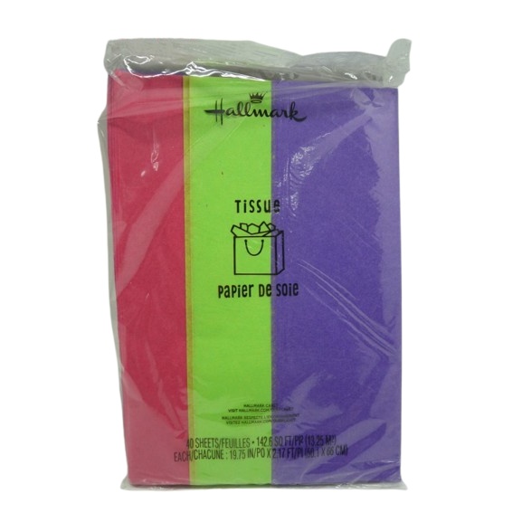 Papel Seda Pqt. 40 Hojas Surtido