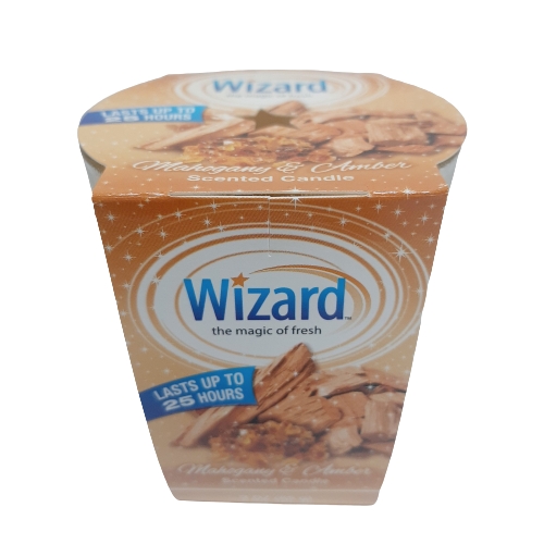 Vela Ambar Caoba En Vaso Wizard 3 Oz