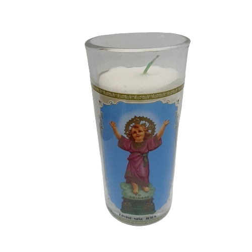 Vela Divino Niño En Vaso 5.5"