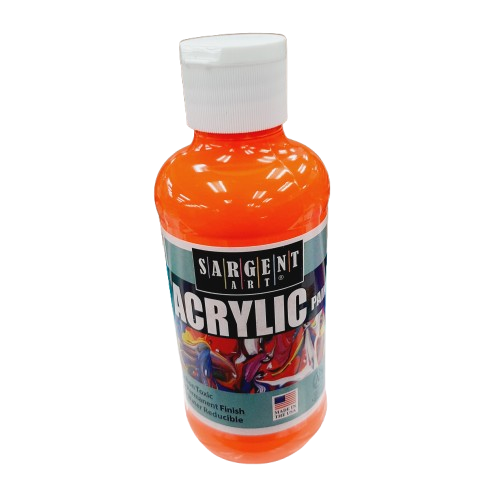 Pintura acrilica Neon Naranja 237 ml