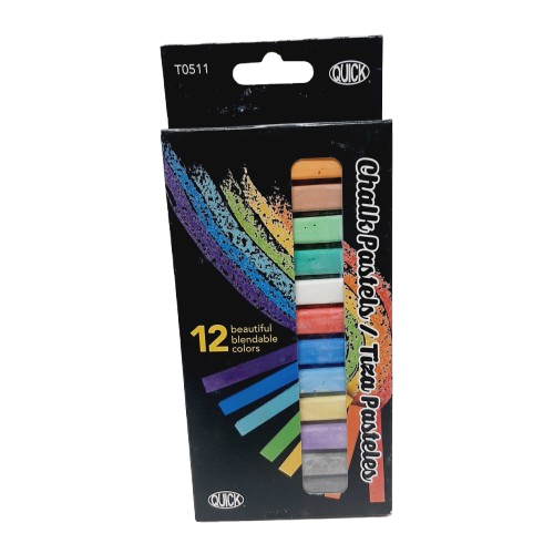 Tiza Pastel Colores Surtidos Caja 12