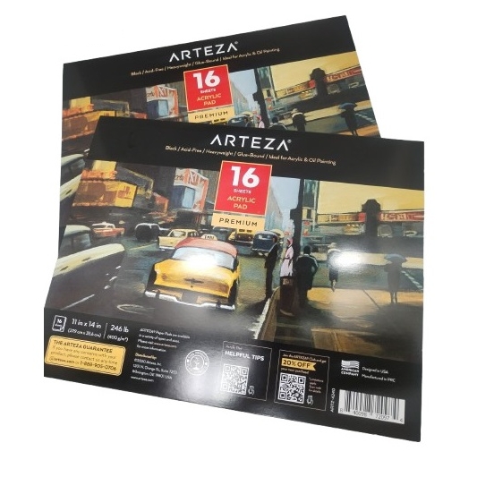 Arteza Libreta Negra 11X14" 16 Pag.