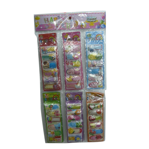 Calcomanía tarjetas Surtido C/U