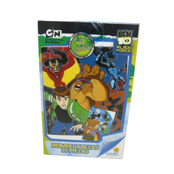 Rompecabeza Ben 10 Stickers 35 PCS – Gran Morrison