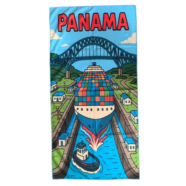 Toalla Panamá Canal Puente Américas