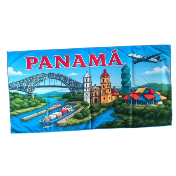Toalla Panamá Puente America Canal