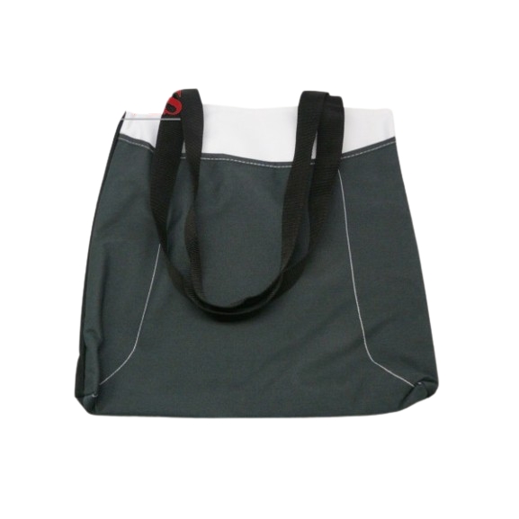 Bolso 2 Bolsillos Blanco /Gris