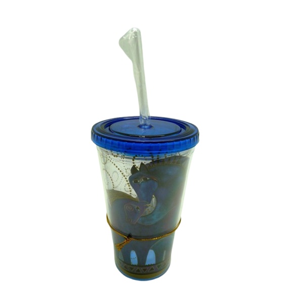 Vaso Caballos Azules Termino 16 Oz.