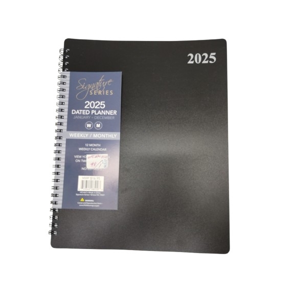 Agenda Semanal 2025 3 Colores Surtido Espiral Spcwm-8510 8X10