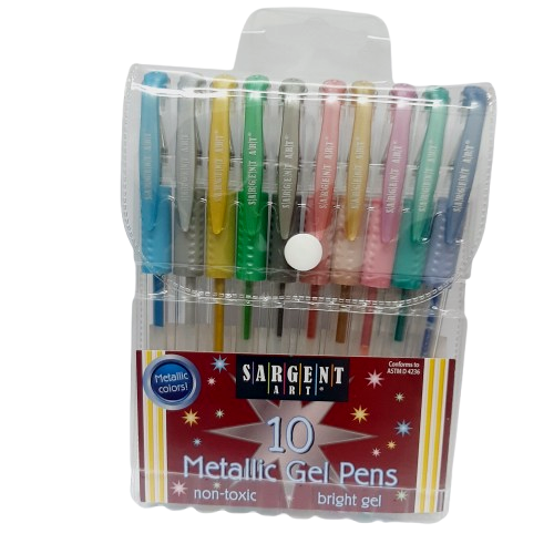 Bolígrafo Metálico Paquete 10 Gel