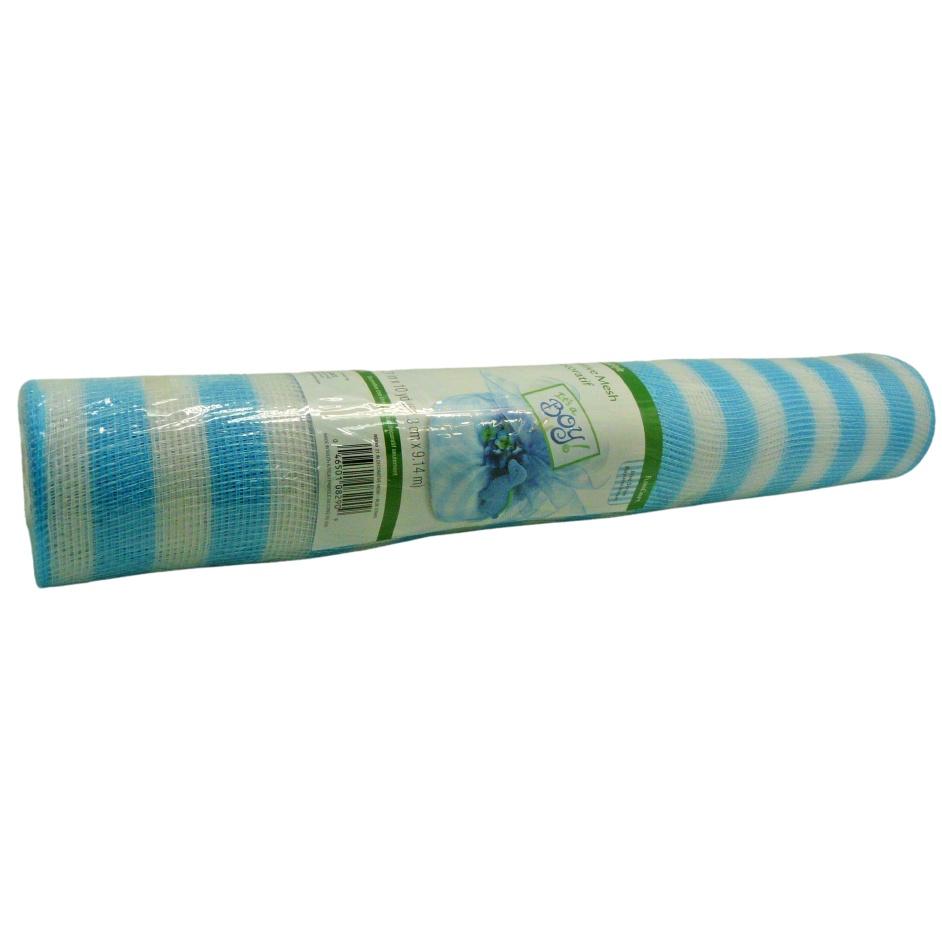 Malla Decorativa Raya Azul 10Yd.