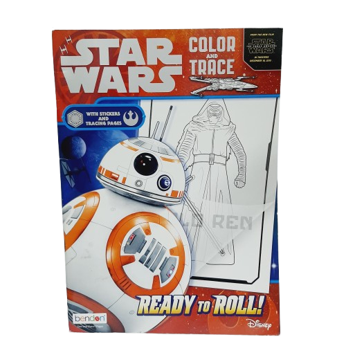 Libro colorear y calcar Star Wars