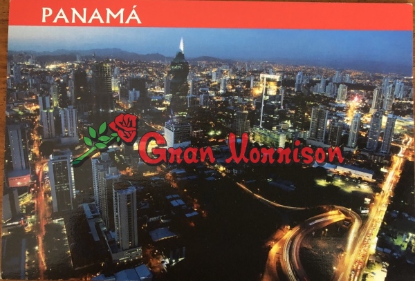 Vista De La Ciudad De Panama De Noche -