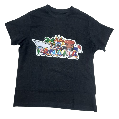 Sueter de Souvenir Panama Barco Panama Creations Gris oscuro