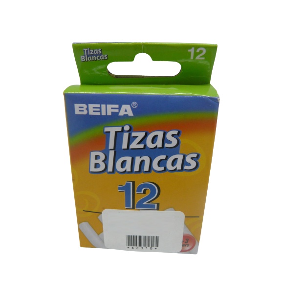 Tiza Blanca Caja 12