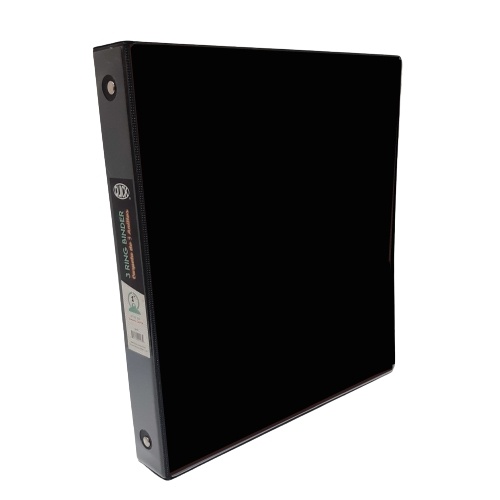 Portafolio 1" Negro 3 Aros