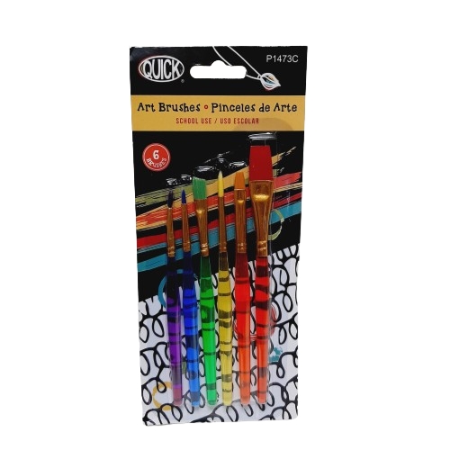 Pincel Escolar Color Pqt.6
