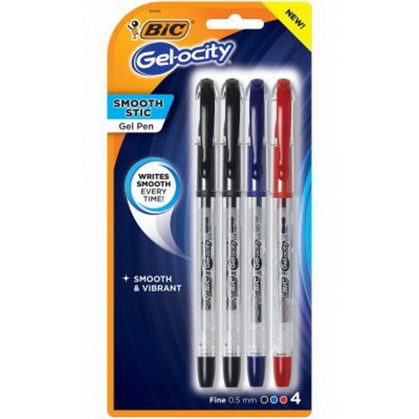 Boligrafo Bic Paquete 4 Gelocity