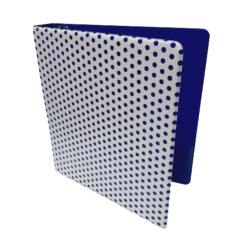 Portafolio 1.5" Oxford Blanco-Azul