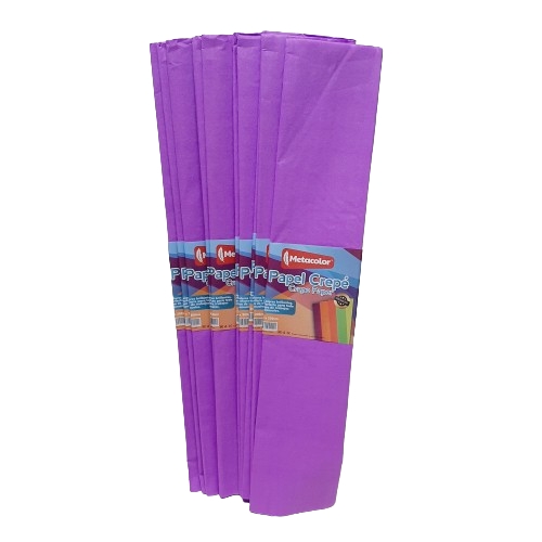 Papel Crespon Lila C/U 80-21Lila 50X200Cm