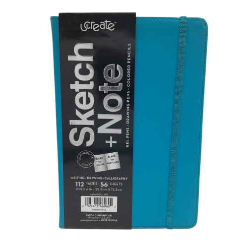 Libreta Dibujo-Caligrafia Aqua H.Blanca /Raya 112 Pag. Ucreate 9X6