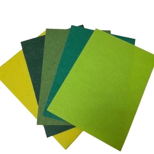 Fieltro Verde Pqt. 10 Tonos Arteza Pqt.50